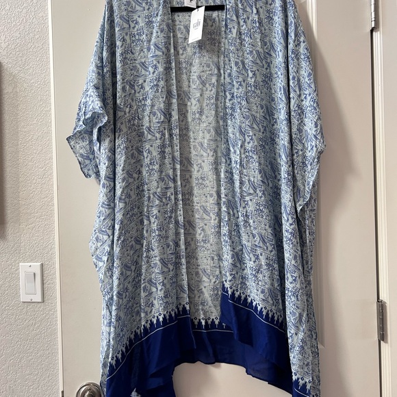 NWT CABI Beach Club Cover Up in Playa Print. Tropical. Cruise wear. Swim cover - Picture 4 of 15